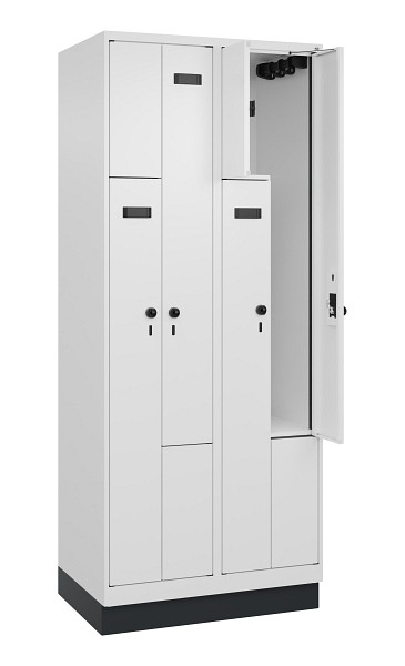 C+P Z-Spind Evolo PLUS, Sockel, 4 Fächer, 1950x800x500mm, 9016/9016, 049023-224 S10027