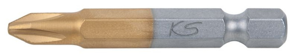 KS Tools 1/4" TiN Bit, 50mm, PH1, 911.2642, 4042146553671