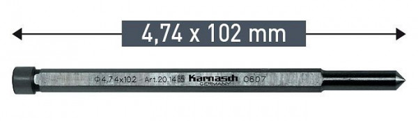 Karnasch Auswerferstift 4,74x102mm, VE: 10 Stück, 201485