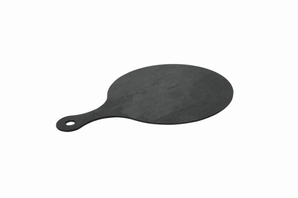 Schneider Auslagetablett "Schiefer" rund mit Griff, 320 x 465 x 6 mm, 225140
