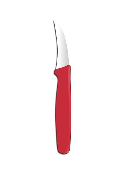 Hendi Tourniermesser, LxBxH: 158x10x20 mm, rot, Polypropylen, 841532