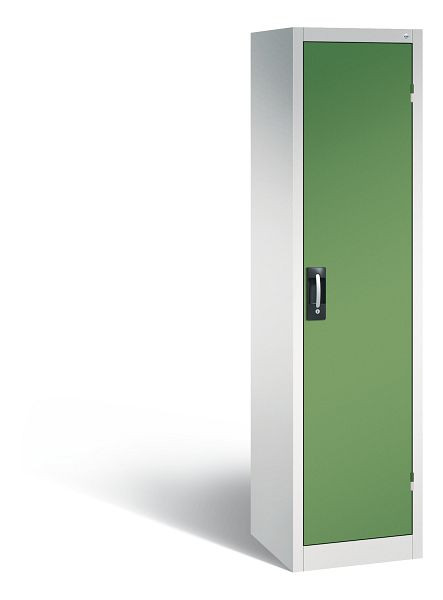 C+P Werkstattschrank, H1950xB502xT500 mm, Lichtgrau/Resedagrün, 8901-05 S10039