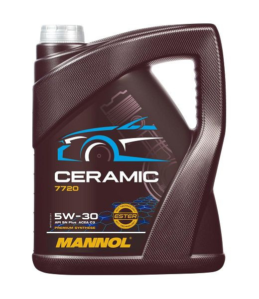 MANNOL Premium-Motorenöl 7720 Ceramic 5W-30, VE: 5 l, MN7720-5