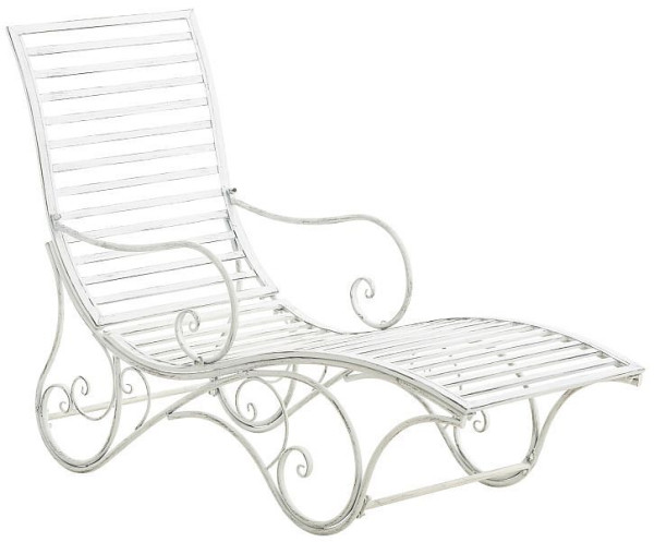 CLP Gartenliege Amiens, antik weiß, 313526, 4251756411886
