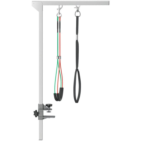 PawHut Haustierfrisiertisch Frisiertisch für Haustiere, höhenverstellbar, 36 x 8 x 74 cm, Silber, D01-037V00SR