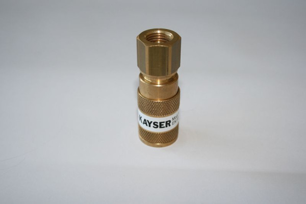 ELMAG Mischgas-Kupplung, IG 1/4' zu Druckminderer, inklusive automatische Gassperre nach EN 561, 55247