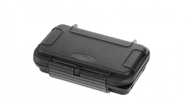 MAX wasser- und staubdichte Kunststoffschachtel, IP67 zertifiziert, schwarz, mit anpassbarer Rasterschaumstoffeinlage, MAX001S