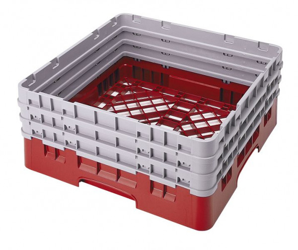 Cambro Spülkorb Basiskorb Camrack® mit 3 Extender, Farbe: Rot, BR712163