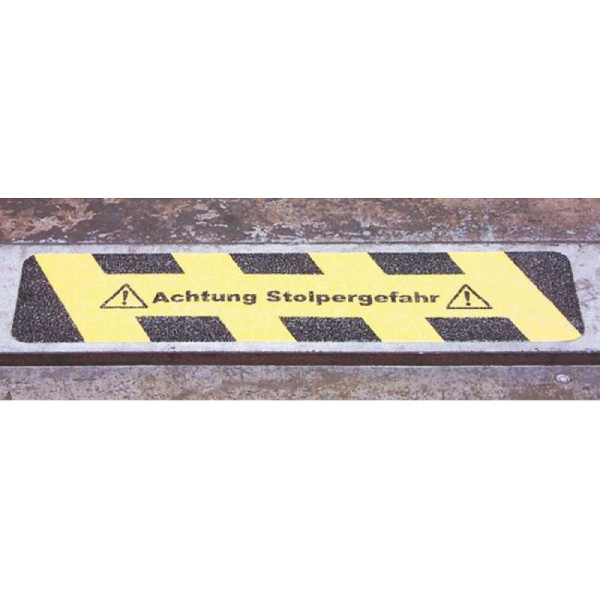 Stein HGS Anti-Rutsch Warnmarkierung m2 für Treppen und Böden, Achtung Stufe, 90.1479