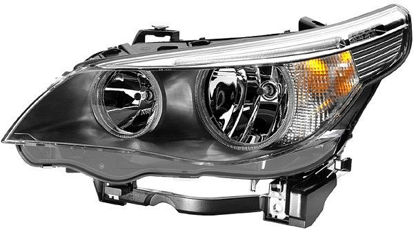 HELLA Halogen-Hauptscheinwerfer, für u.a. BMW 5 (E60), ECE, für Linksverkehr, links, 1LF 008 673-091