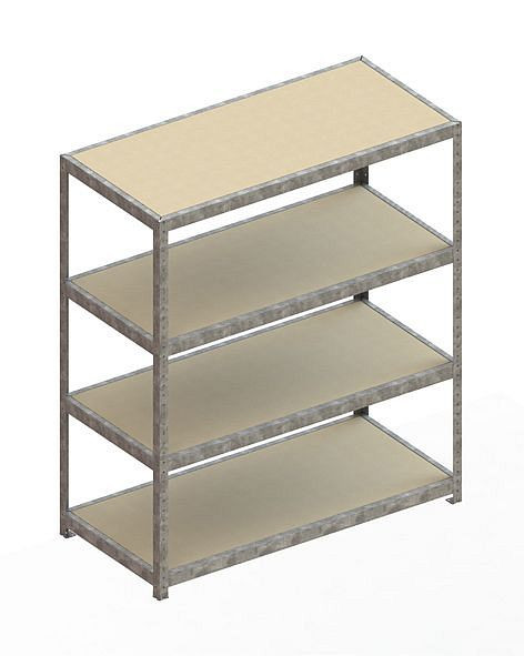Meta SPEED - RACK Regal 1970x1700x800 mm mit Spanplatte, verzinkt, Bodenanzahl: 4, 20087589
