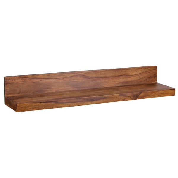 Wohnling Wandregal MUMBAI Massivholz Sheesham 110 cm, Landhaus-Stil, Echt-Holz, Natur-Produkt, WL1.576