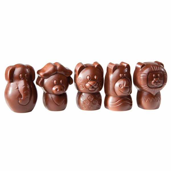 Schneider Schokoladen Form - The Big Five, 275 x 135 x 24 mm / 12 gr, 3 x 5 Stück, 421746