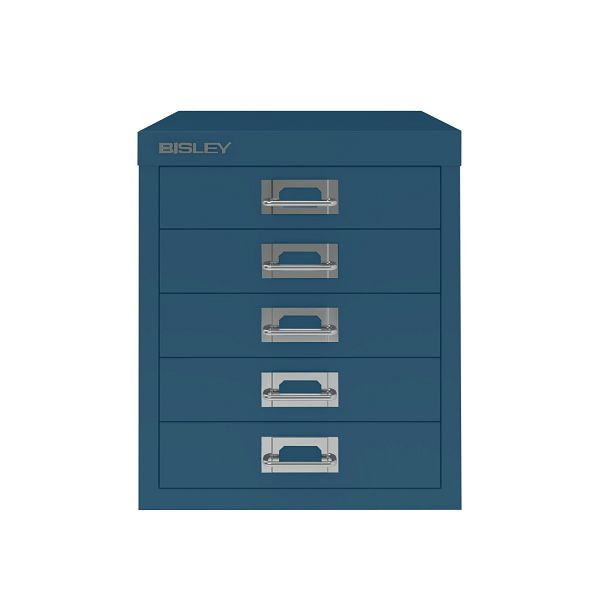 Bisley MultiDrawer™, 5 Schubladen à H 51 mm, DIN A4, 687 prussian, L125687