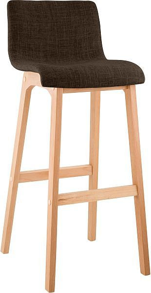 CLP Barhocker Hoover Stoff Natura, braun, 301318, 4251563453666