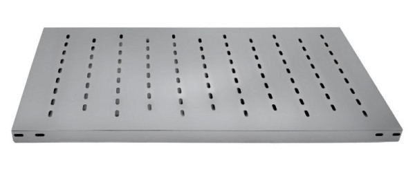 hofe Anbauregal, zerlegt, 4 Böden versetzt geschlitzt - Schlitzung 9,5 x 25 mm 1750 x 500 x 1000 mm, Edelstahl, HVA17510XGS