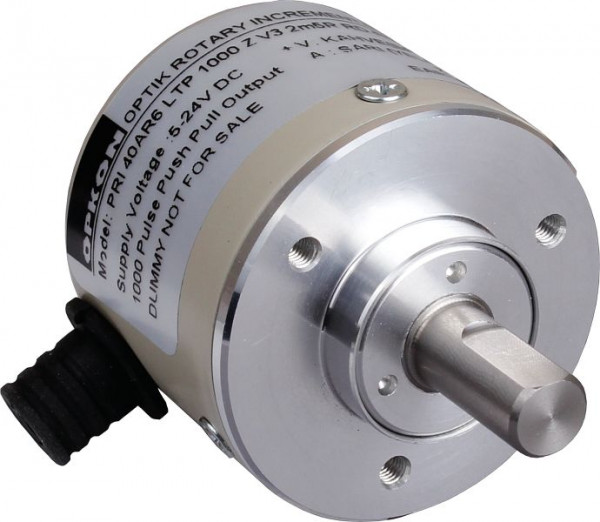 Opkon Modell PRI40A Inkrementale Drehgebers PRI 40AR6 HLD 1024 Z V3 2M5R SL-RF, 40mm Spannflanschgehäuse, 1024 ppr Auflösung, SL-RF, OP4.10.03.01.2390