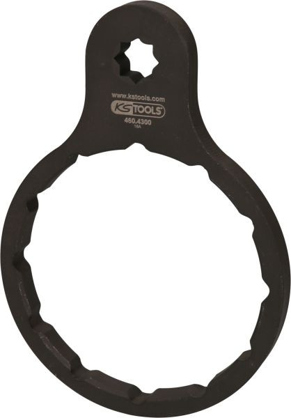 KS Tools Kraftstofffilter-Schlüssel Ø 100 mm / 12 Rillen für Fuso, 460.4300