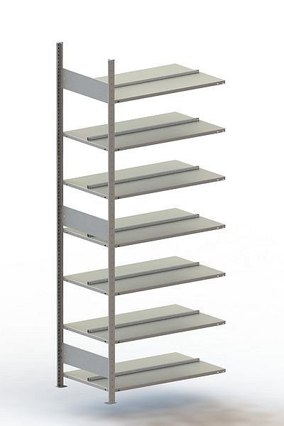 Meta S3 Büro Steckregal Compact AR 2500x1000x600 mm, verzinkt, Bodenanzahl: 7, 200177371