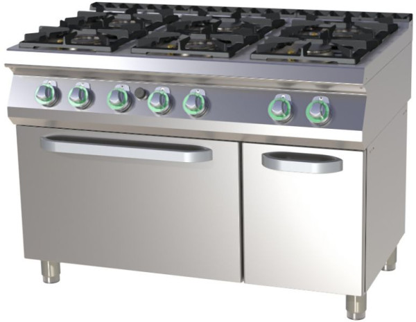 RM Thermik Serie 700, Gasherd mit Elektro-Backofen, 1200x730x900 mm, SPT-7120/21GE