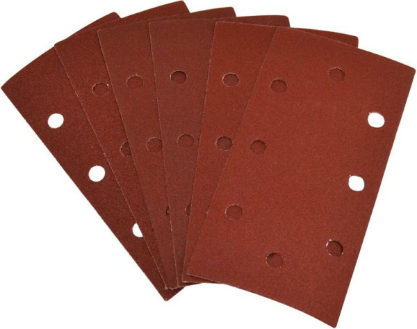 Güde Klett-Schleifpapier-Set 93x187 mm 6-teilig, Körnung je 2x 100 / 120 / 180 K, 58158