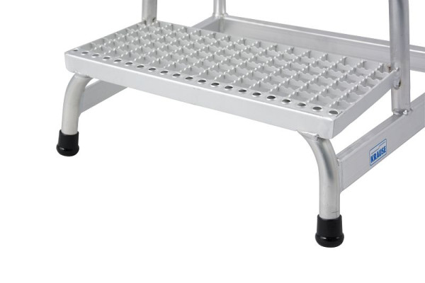 Krause Stabilo Montagetritt mit Gitterroststufen 1x4 Stufen, 805348