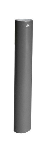 Schake Stilpoller Stahlrohr Ø 193 mm, ortsfest, zum Einbetonieren mit Erdanker, Gesamtlänge ca. 1400 mm, mit Flachkopf, 40196B