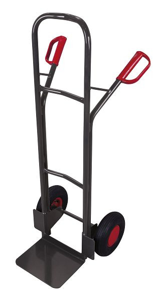 VARIOfit Stahlrohrkarre, Außenmaße: 570 x 585 x 1.310 mm, RAL 7016 anthrazitgrau, Radsatz: Luftbereifung, sk-710.010/AG