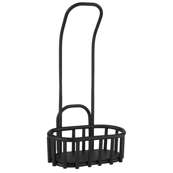 APS Ständer -URBAN-, 13 x 8,5 cm, Höhe: 25 cm, Metall, schwarz, mit Kartenhalterung, 40414
