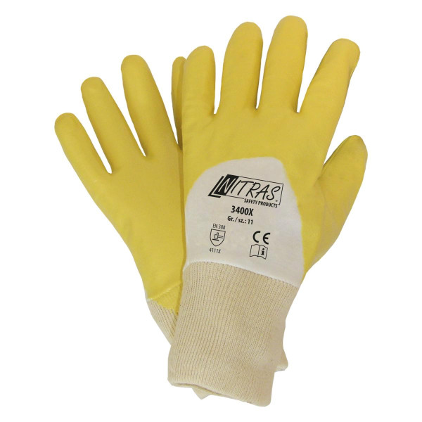NITRAS Nitrilhandschuh-PREMIUM, gelb, Made 4 U Größe: 10, VE: 144 Paar, 3400X-10