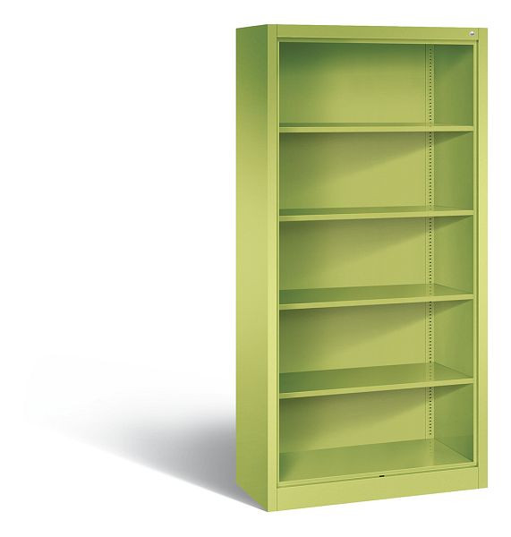 C+P Stahlregal mit Rückwand Acurado, H1950xB930xT400mm, Farbe: Viridingrün, 5 OH, 9160-000 S10112