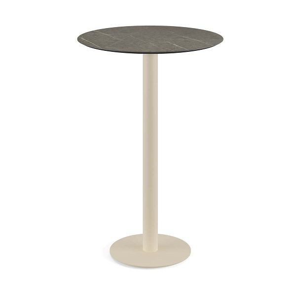 Feros Urban Stehtisch Sand gestell + Midnight Marble HPL Ø70 cm, 130061670