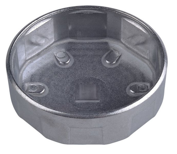 SW-Stahl Ölfilterschlüssel, Alu, 1/2'' Antrieb, 74 mm, 8 Kanten, 08450-74/8