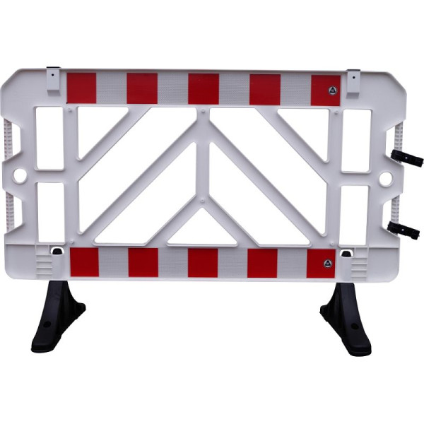 Stein HGS Schrankenzaun, weiß, Folie Farbe: rot-weiß, 66011.0001