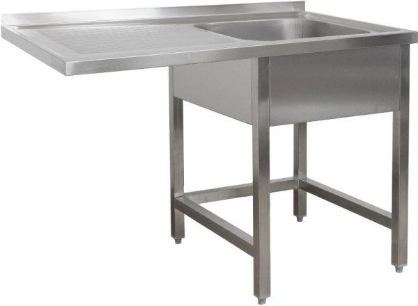 A&S Polarny Spülzentrum 1200 x 700 x 850 mm 1 Becken rechts, ohne Grundboden, 700 mm Tiefe, SPZO1271BR