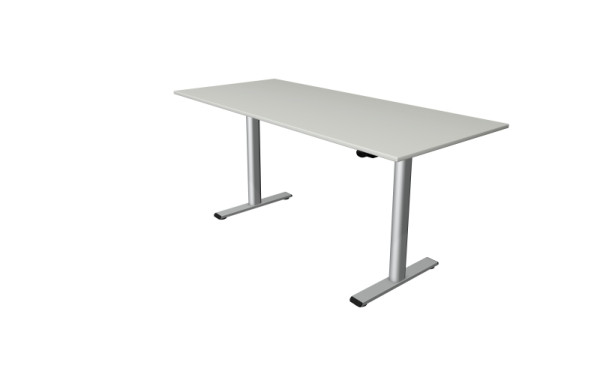 Kerkmann Steh-/Sitztisch Move 1 base 1800 x 800 mm, elektrisch höhenverstellbar von 730-1230 mm, Lichtgrau, 10300711