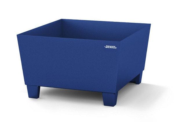 DENIOS Auffangwanne aus Stahl für 1 Fass à 200 Liter, 885 x 815 x 478 mm, 328423
