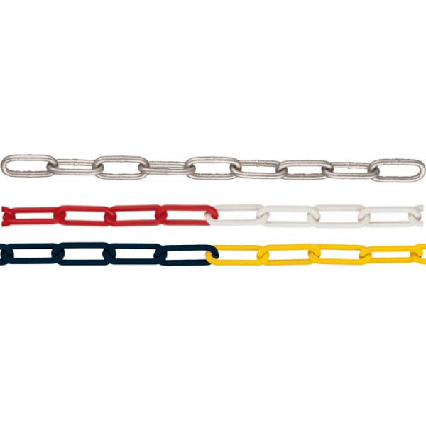 Stein HGS Absperrkette aus Stahl, ungeschweißt, ohne Farbe, VE: 10m, 430.10