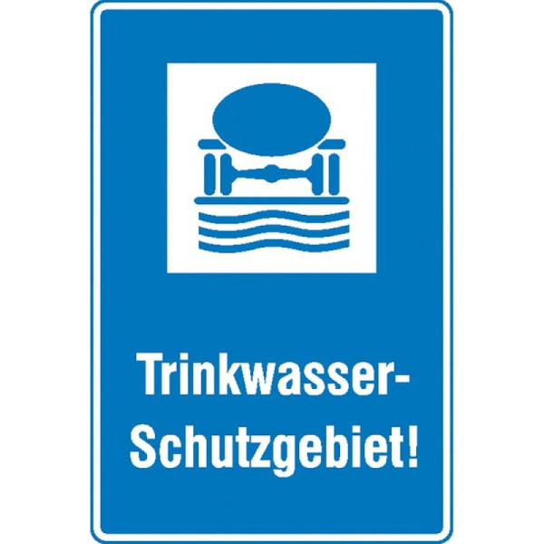 Stein HGS Hinweisschild für Wald- und Freizeitanlagen, Trinkwasser-Schutzgebiet!, 11.5439