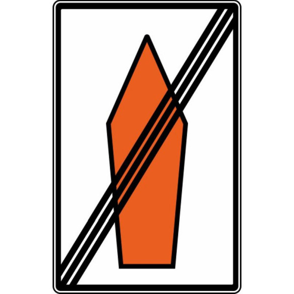 Stein HGS Umlenkungspfeil Ende (Ende einer Streckenempfehlung) Nr. 467.2, RA2, 467.2-122