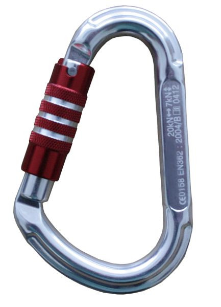 Funcke Karabinerhaken FSK5, Alu-Trilock-Karabiner, Öffnungsweite: 23 mm, HMS-Form, 70020321