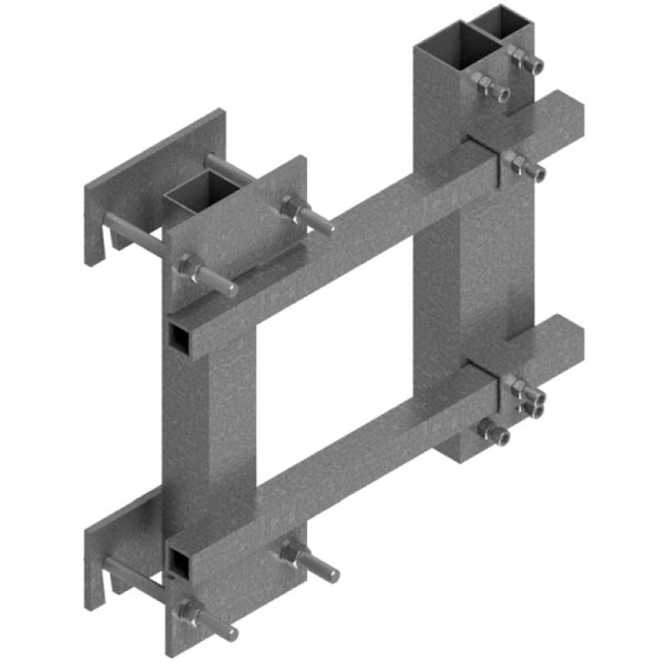 Stein HGS Leitplankenhalterung Typ 3 nach TL aus Stahl mit seitlichem Ausleger, 37073