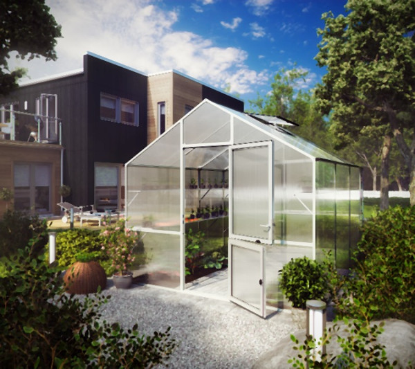 KGT Gewächshaus Lilie III, pressblank, 3.23 x 2.97 x 2.68 m, 13300000
