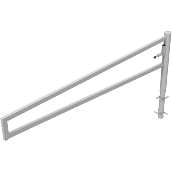 Stein HGS Wegesperre 360° drehbar, 3000 mm / ohne Farbe, vorgerüstet für Vorhangschloss, zum Einbetonieren, 4013.30v