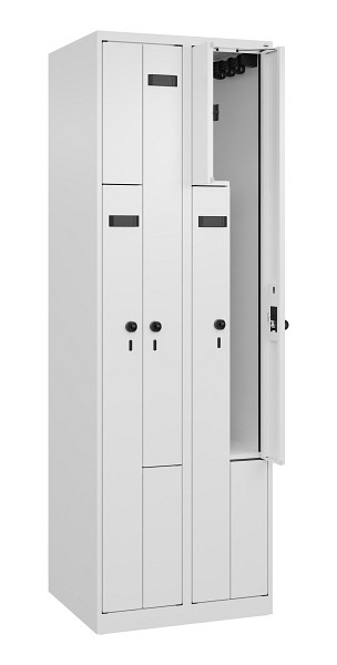 C+P Z-Spind Evolo PLUS, 4 Fächer, 1850x600x500mm, 9016/9016, 049003-204 S10026