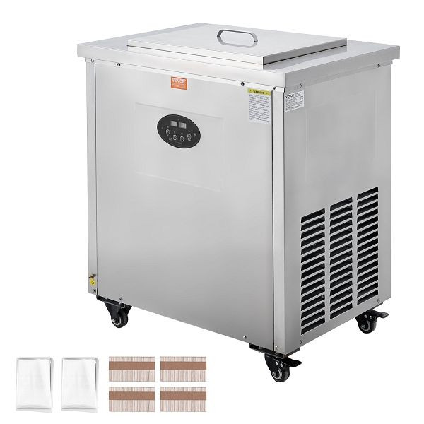 VEVOR Kommerzielle Eismaschine, Einzelform-Set – 40-teilig, Edelstahl für den Stiel, für Eisstäbchen für Bars, Cafés, Milchteeläden, SYBBJ1M40000J82RGV2