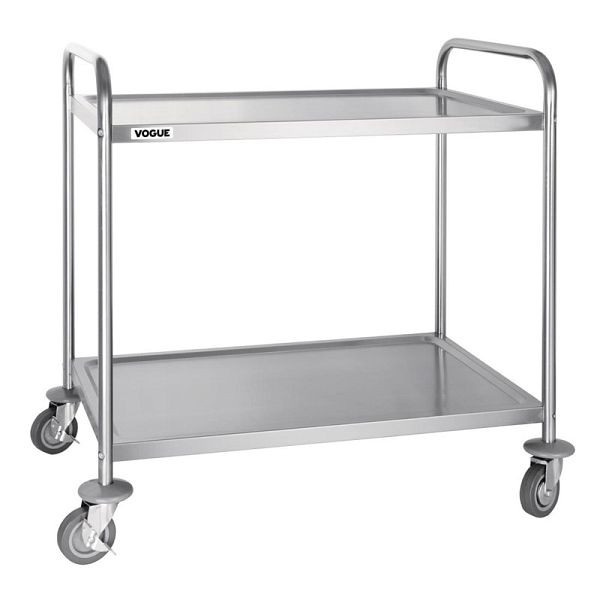 Vogue Abräumwagen 2 Etagen groß, 250 mm Abstand zwischen den Regalböden, F998