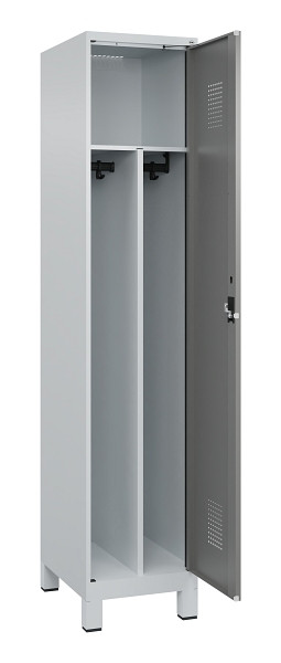 C+P Spind Evolo PLUS, mit Füßen, 1 Abteil, 1950x400x500mm, 7035/0004, Verschluss Zylinderschloss, 049010-12F S10041
