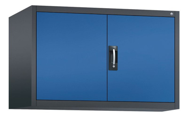 C+P Aufsatzschrank Acurado, H790xB1200xT600mm, Farbe: Schwarzgrau / Enzianblau, Muldengriff, 9495-000 S10019