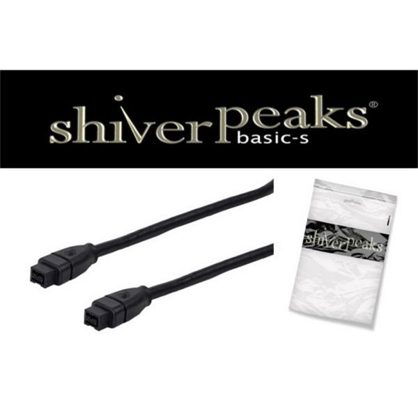 shiverpeaks BASIC-S, FireWire-Anschusskabel, IEEE 1394B Kabel, 9-pol Stecker auf 1394B 9-pol Stecker, 1,0m, BS77301